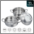 Combination See-through Glass pot lid Stainless steel steamer pot